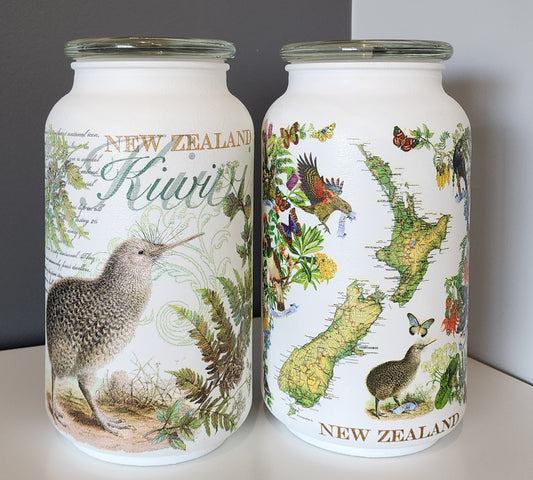 New Zealand Kiwi and Map Set