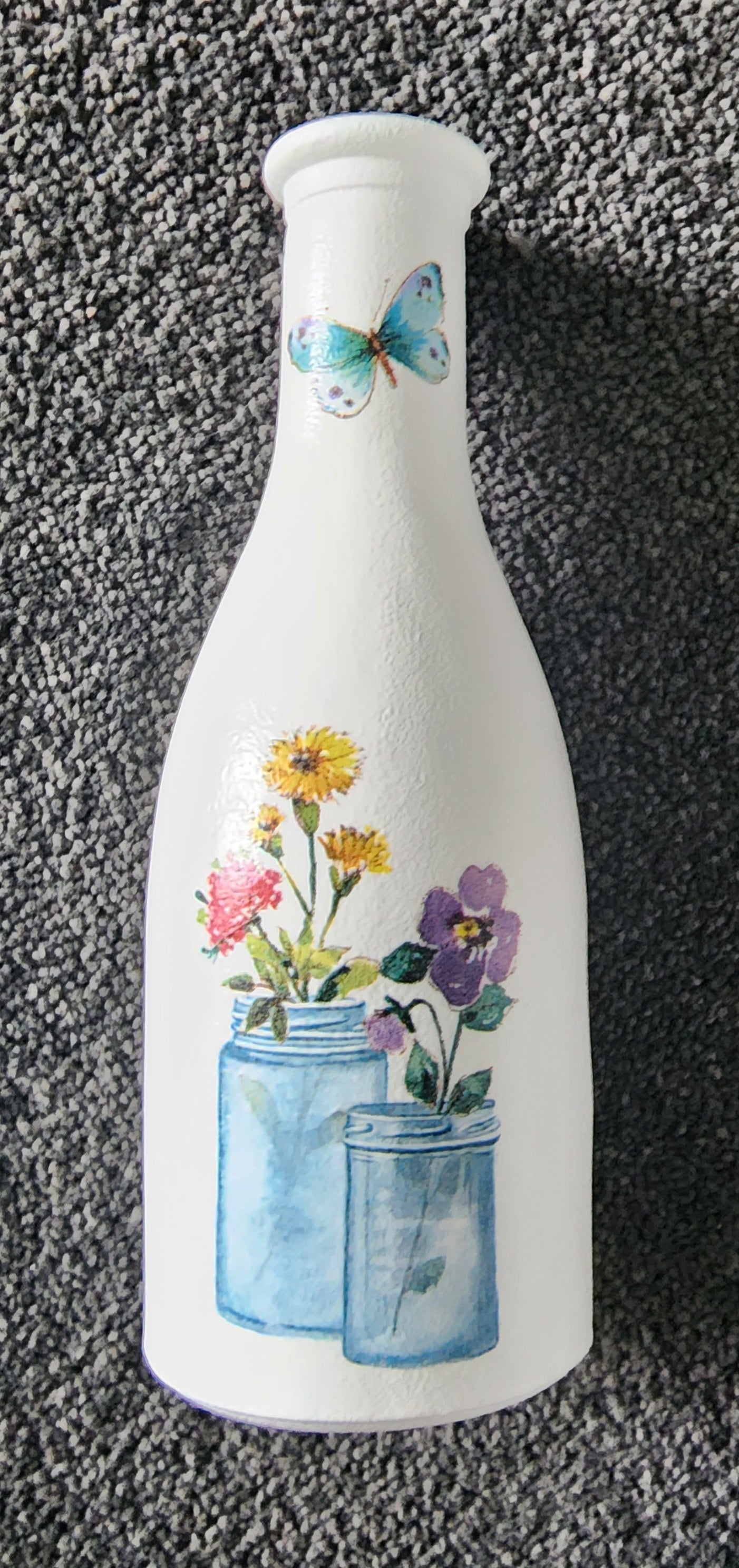 Flowers in Jar Bottle