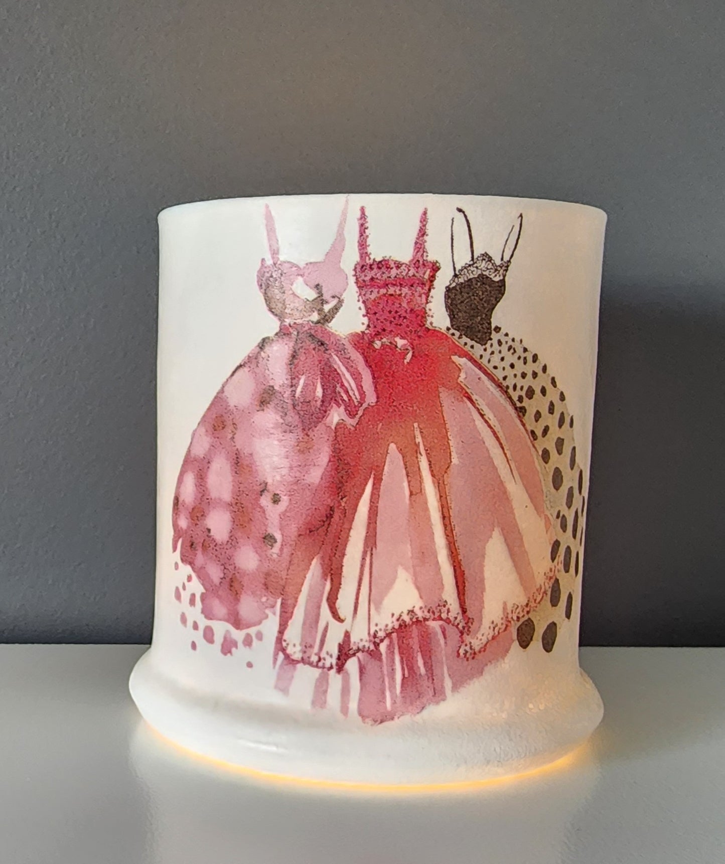 Pretty Dress Candle Holder - One of a Kind